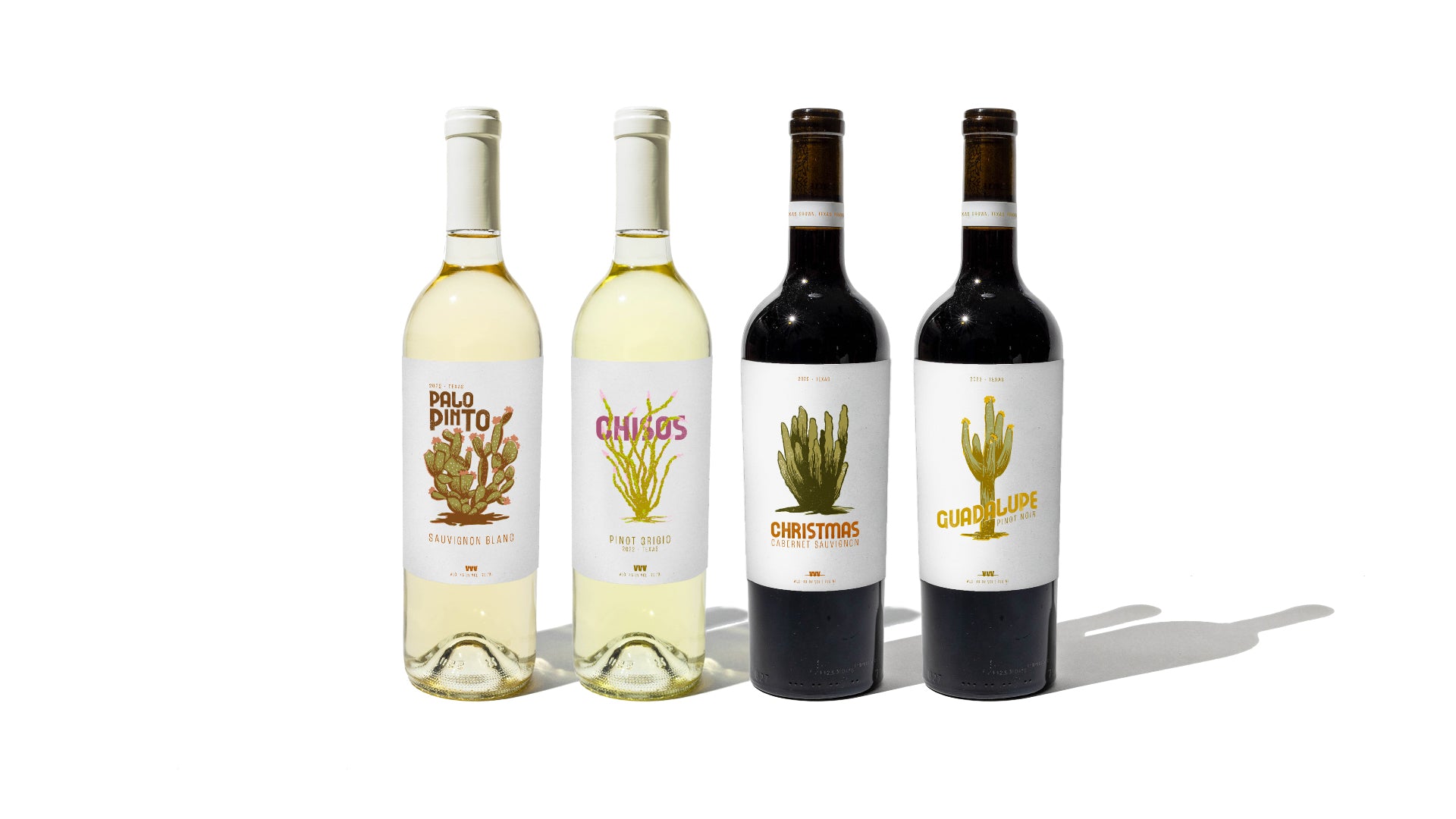 Custom wine labels with cacti